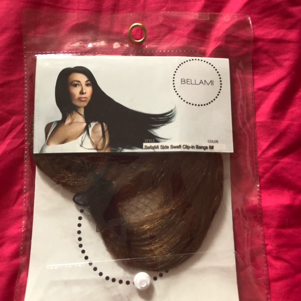 Never worn side swept bangs